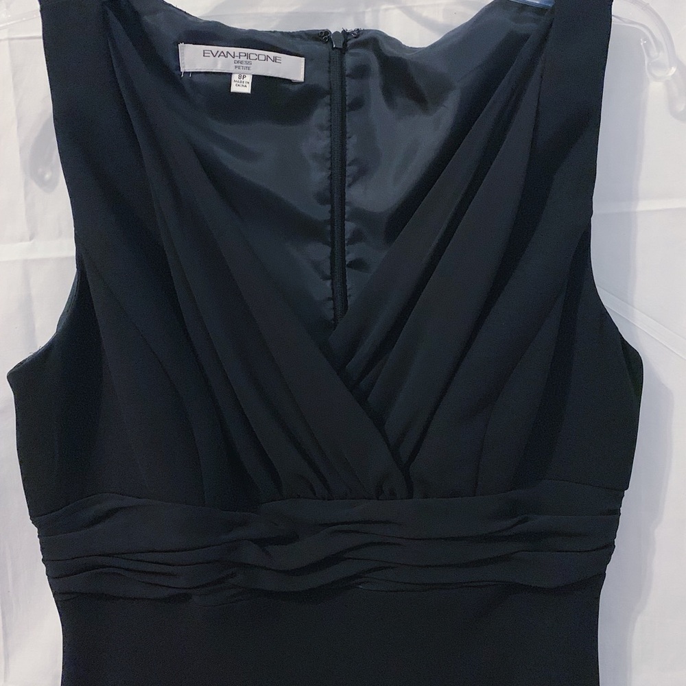 New Evan Picone black cocktail dress 8P